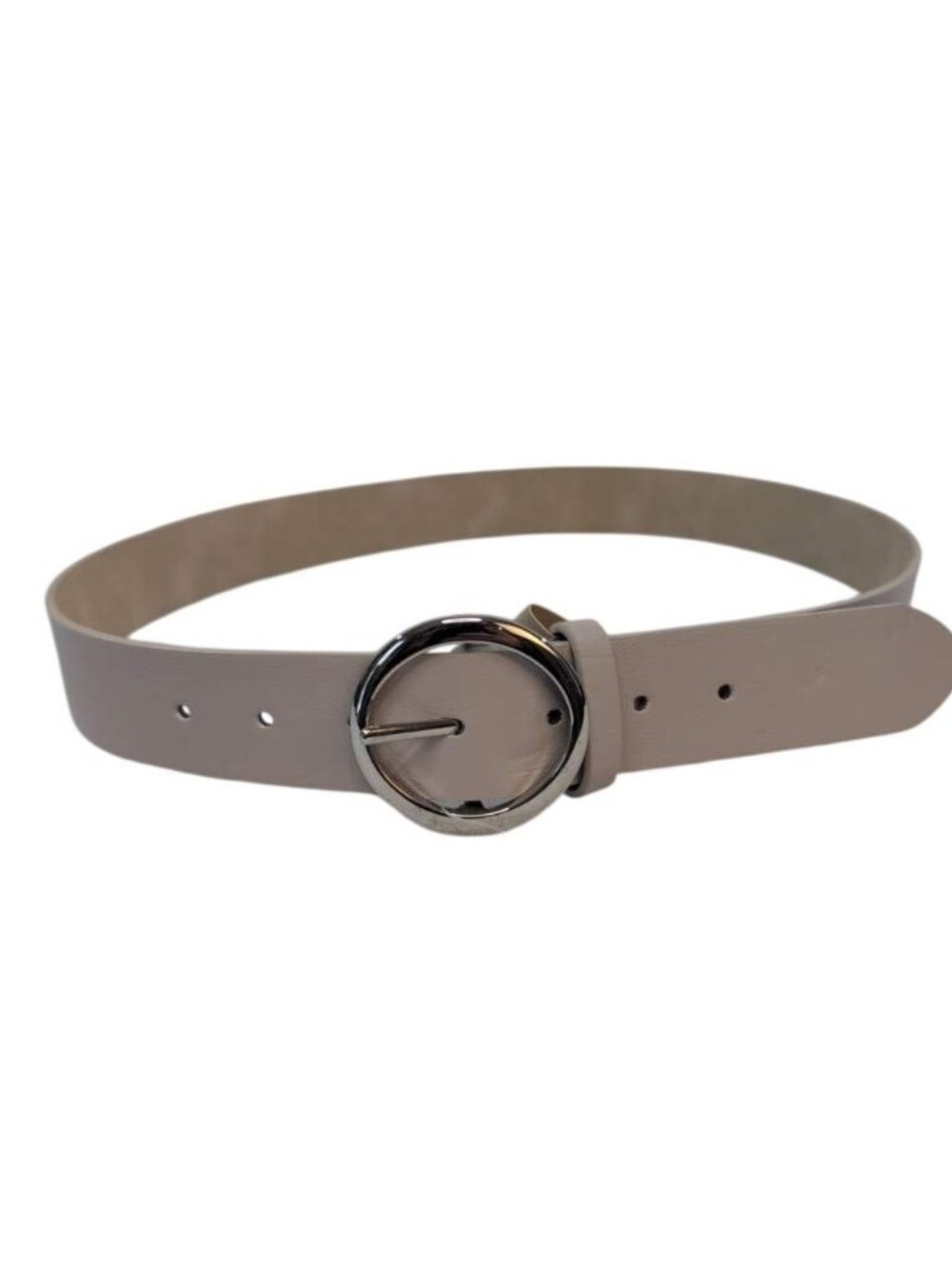 Steve Madden Belt Round Sliver Toned Buckle Fits Most Sizes Up To XL
